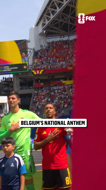 Belgium's national anthem plays for the first time at the 2026 FIFA World Cup
