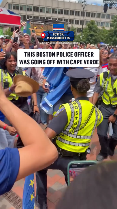 Boston Police brought out the dance moves for the Cape Verde celebrations