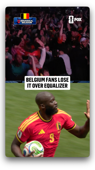 The moment Belgium fans have been waiting for 🇧🇪