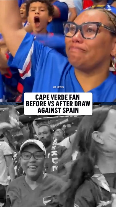 Emotional scenes as Cape Verde get their first ever point at the FIFA World Cup