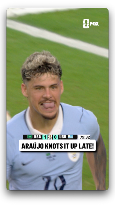 URUGUAY SCORES ITS FIRST GOAL OF THE 2026 FIFA WORLD CUP! 🇺🇾