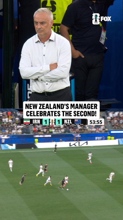 New Zealand's manager was hyped once again for the squad's 2nd goal of the match 🔥
