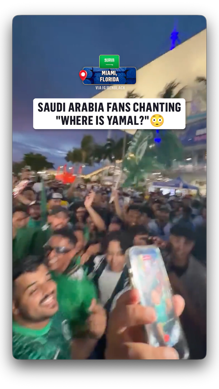 Saudi Arabia cheers before facing Spain in the Group Stage ๐ (source: IG/benblack) Saudi Arabia cheers before facing Spain in the Group Stage ๐ (source: IG/benblack)
