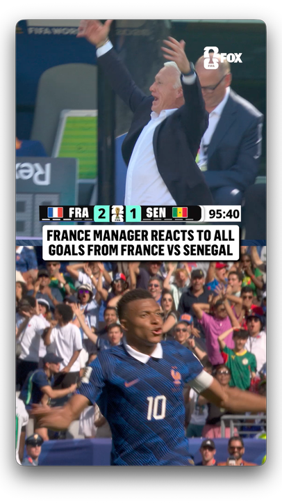 Deschamps kept getting more and more HYPED 🇫🇷