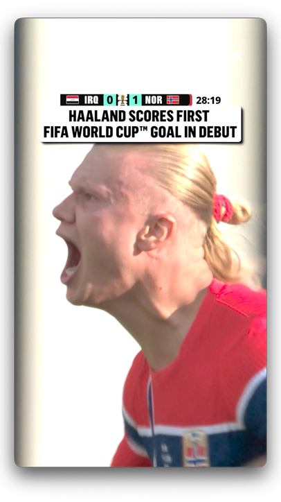 ERLING HAALAND'S FIFA WORLD CUP MOMENT 🇳🇴 Norway’s first goal of the tournament had to come from him