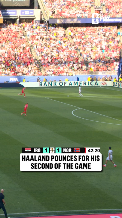HAALAND BAGS A FIRST HALF BRACE
