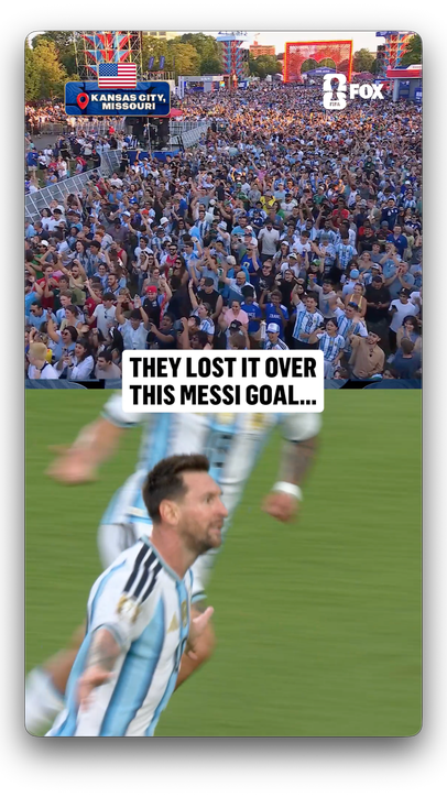 Messi gave the fans what they were waiting for 🇦🇷