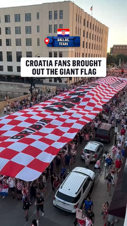 Croatia fans are ready to face England in their FIFA World Cup opener