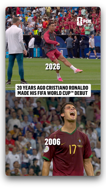 Cristiano Ronaldo still doing it on the world stage 20 years later 🇵🇹