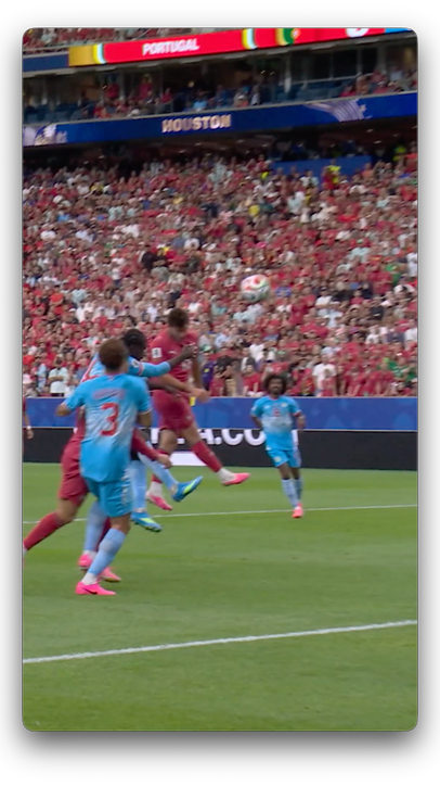 Can't get enough of this João Neves header 🇵🇹  Sponsored by @michelobultra