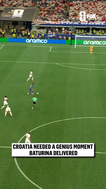 Martin Baturina provides the first half heroics for Croatia