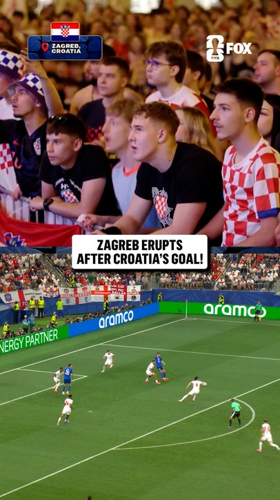 Croatia reacts to their opening goal of the 2026 FIFA World Cup