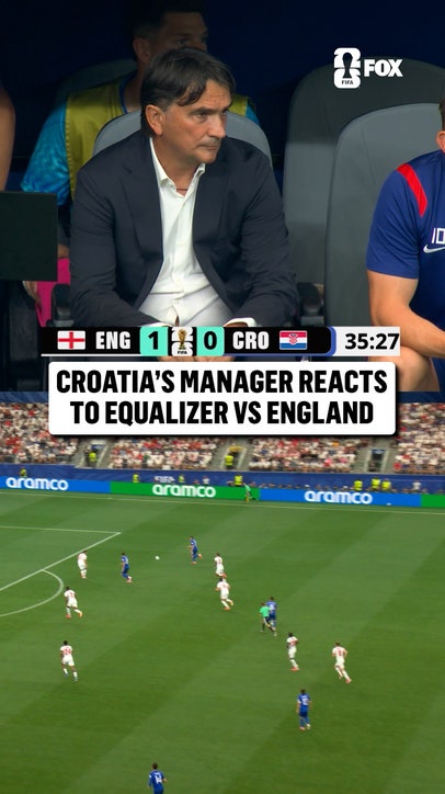 Zlatko Dalić was on his feet for Croatia's equalizer
