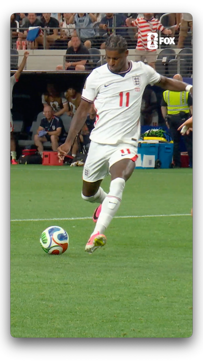 Another look at Marcus Rashford's first goal of the 2026 FIFA World Cup™