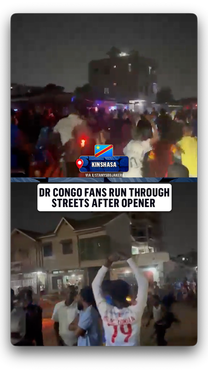 Joyous celebrations follow DR Congo's draw with Portugal  (via X/StanysBujakera)
