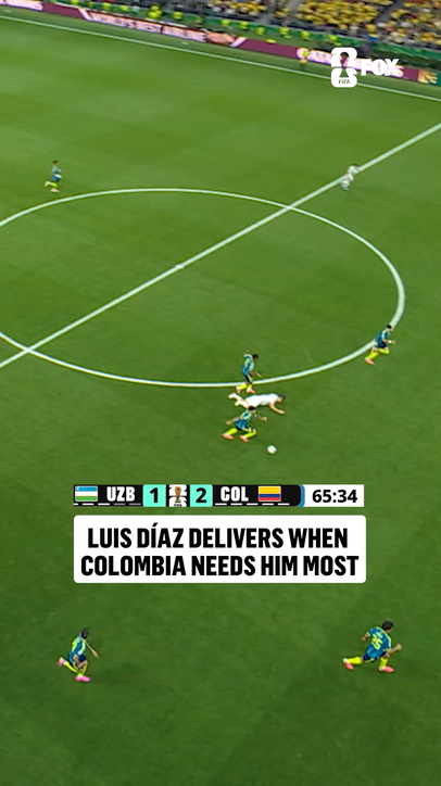 Luis Díaz's goal restores Colombia's lead over Uzbekistan 🇨🇴