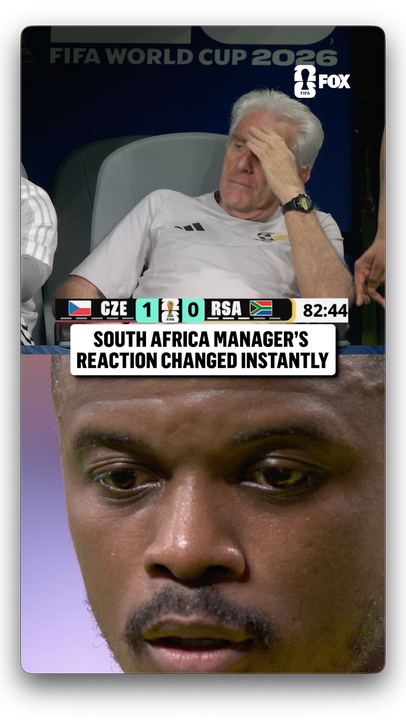Hugo Broos could barely watch South Africa's penalty that equalized the game 🇿🇦