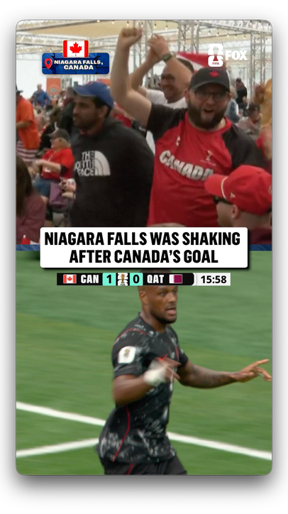 The Canadian fans loved that one 🇨🇦