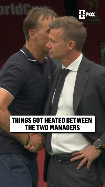 This interaction postgame between Qatar head coach Julen Lopetegui and Canada head coach Jesse Marsch