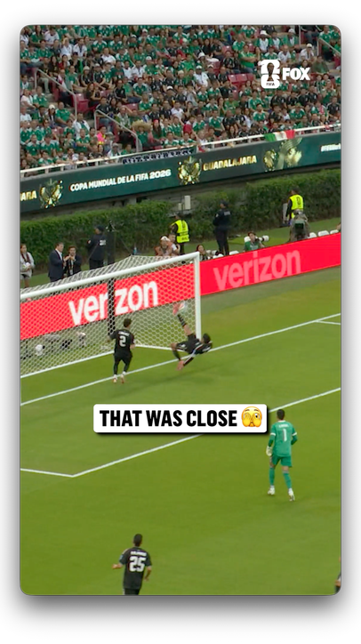 It was ruled offside, but a truly incredible effort on this goal line clearance by Edson Álvarez