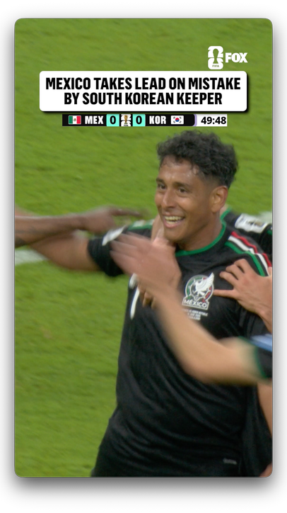 MEXICO TAKES THE LEAD IN GUADALAJARA!  El Tri capitalizes on the keeper miscue to go up 1-0!