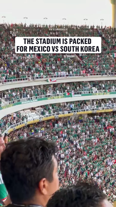 What an atmosphere for Mexico vs South Korea from Guadalajara