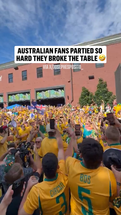 Safe to say Australian soccer fans know how to party