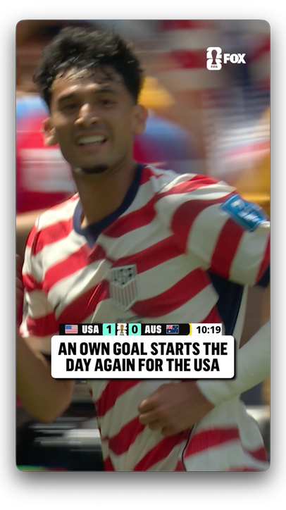 1-0! GOOOOAL FOR USA! 🇺🇸 🦅   Flo Balogun charges in and the @USMNT finds the back of the net on the own goal