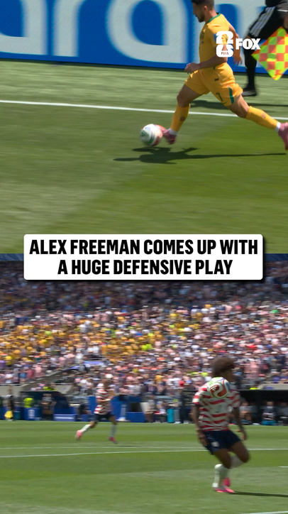 Just the slightest of touches to prevent an Australia chance 🇺🇸