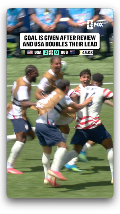 ALEX FREEMAN MAKES IT 2-0 AMERICA!  The goal is confirmed for the @USMNT  after a VAR check!