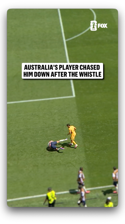 Emotions started running high between the @USMNT and Australia