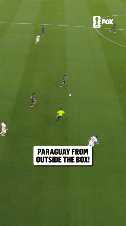 Pin-point accuracy on Galarza's golazo for Paraguay 🇵🇾