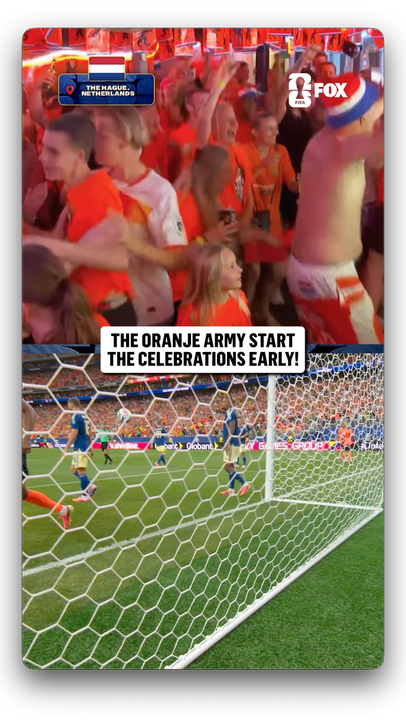 The Dutch fans are LOVING Netherlands' early goal