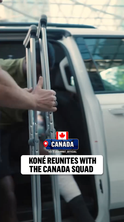 An emotional moment for Canada as Ismaël Koné returns after an injury suffered in the team’s second match ❤️🇨🇦
