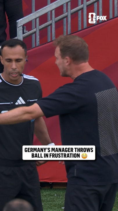 Germany's head coach Julian Nagelsmann was not happy