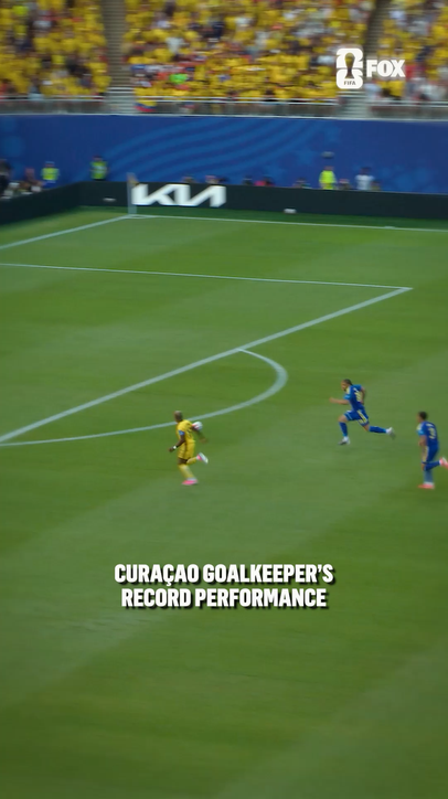 All 15 saves from Curaçao’s Eloy Room, the 2nd-most ever in a Men’s FIFA World Cup match 🇨🇼
