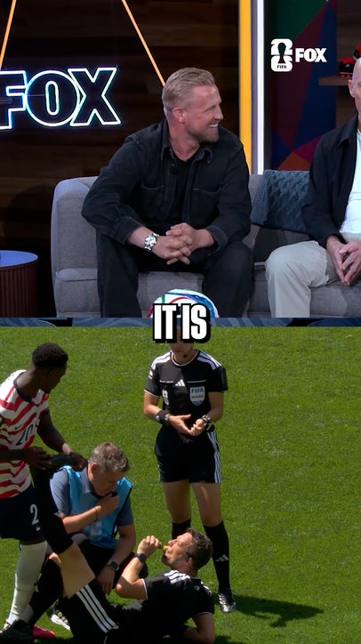 Even the officials are doing their part to extend the match