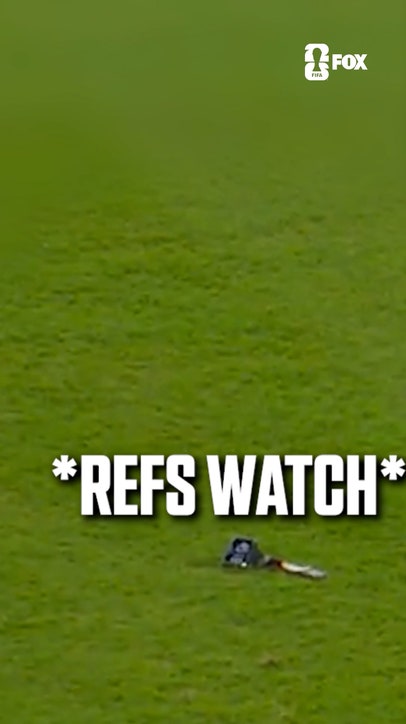Caught in 4K trying on the referee's watch 😂