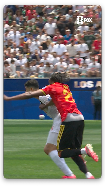Did this challenge from Nathan Ngoy warrant a red card for Belgium? 🟥