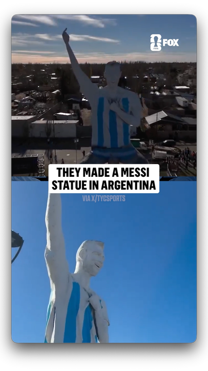 Leo Messi, larger than life. 🇦🇷 (via X/tycsports)