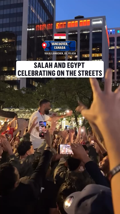 Mo Salah and Egypt enjoyed their victory in Vancouver