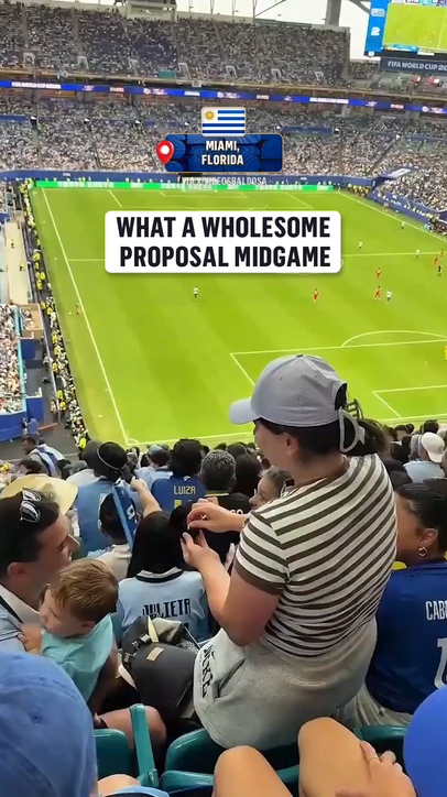 What a beautiful moment during the Uruguay vs Cape Verde game