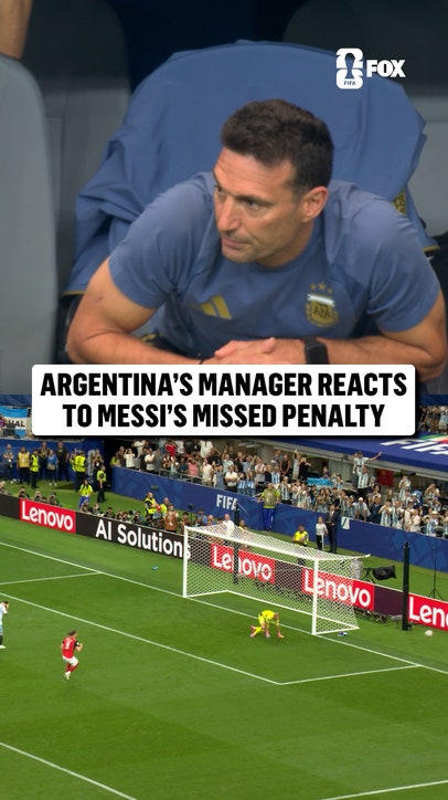 Lionel Scaloni couldn't believe Messi convert this penalty 🇦🇷