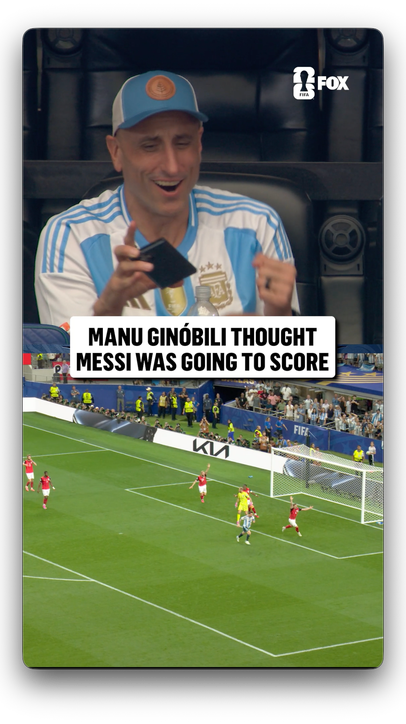 Spurs legend Manu Ginóbili couldn't believe Messi missed 😳