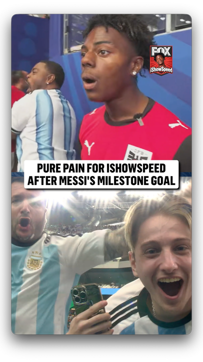 @IShowSpeedsui in tears after Messi became the all-time men's FIFA World Cup leading goalscorer 🇦🇷
