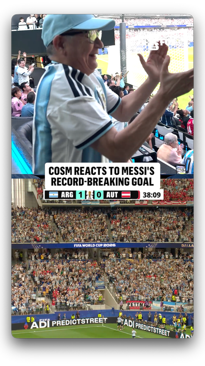 What a place to watch Messi break FIFA World Cup history 🇦🇷
