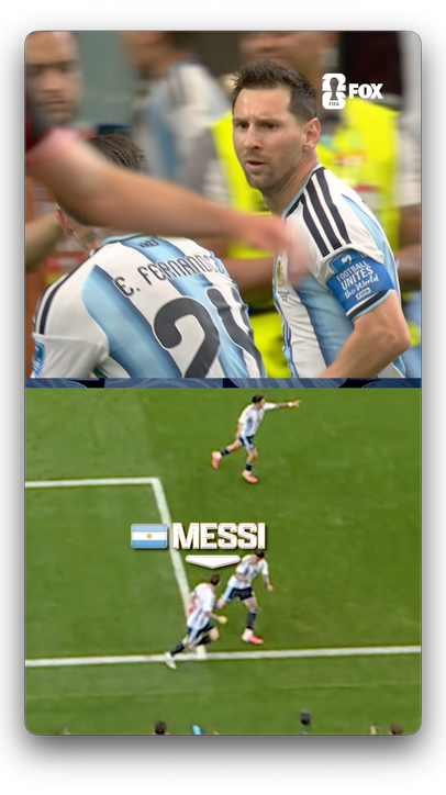 Can't give Messi that much space 🐐