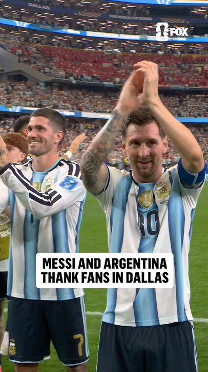 Messi soaking in the moment after his legendary performance 🐐🇦🇷