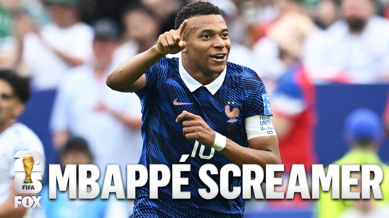 France's Kylian Mbappé scores weak-footed screamer, taking early lead vs Iraq | 2026 FIFA World Cup™