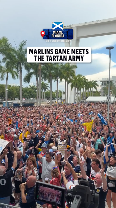 Tartan Army showing Miami how they party